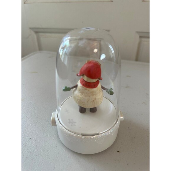 Hallmark 2012 Happy Tapper Musical Dancing Snowman Christmas Dome Tested - Picture 3 of 4